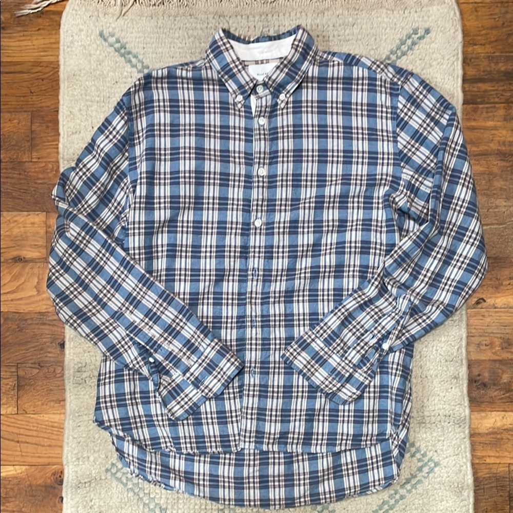 Billy Reid Plaid Men's Shirt